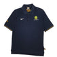 Mens Navy Nike Asian Cup 2006 Australia Football Short Sleeve Polo Shirt
