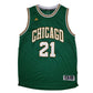 Mens Green Adidas St Patricks Day Butler Chicago Bulls NBA Short Sleeve T Shirt