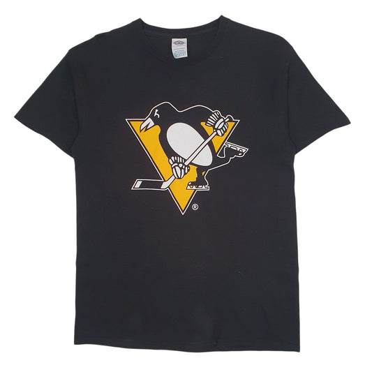 Mens Black Delta NFL Pittsburgh Penguins Short Sleeve T Shirt