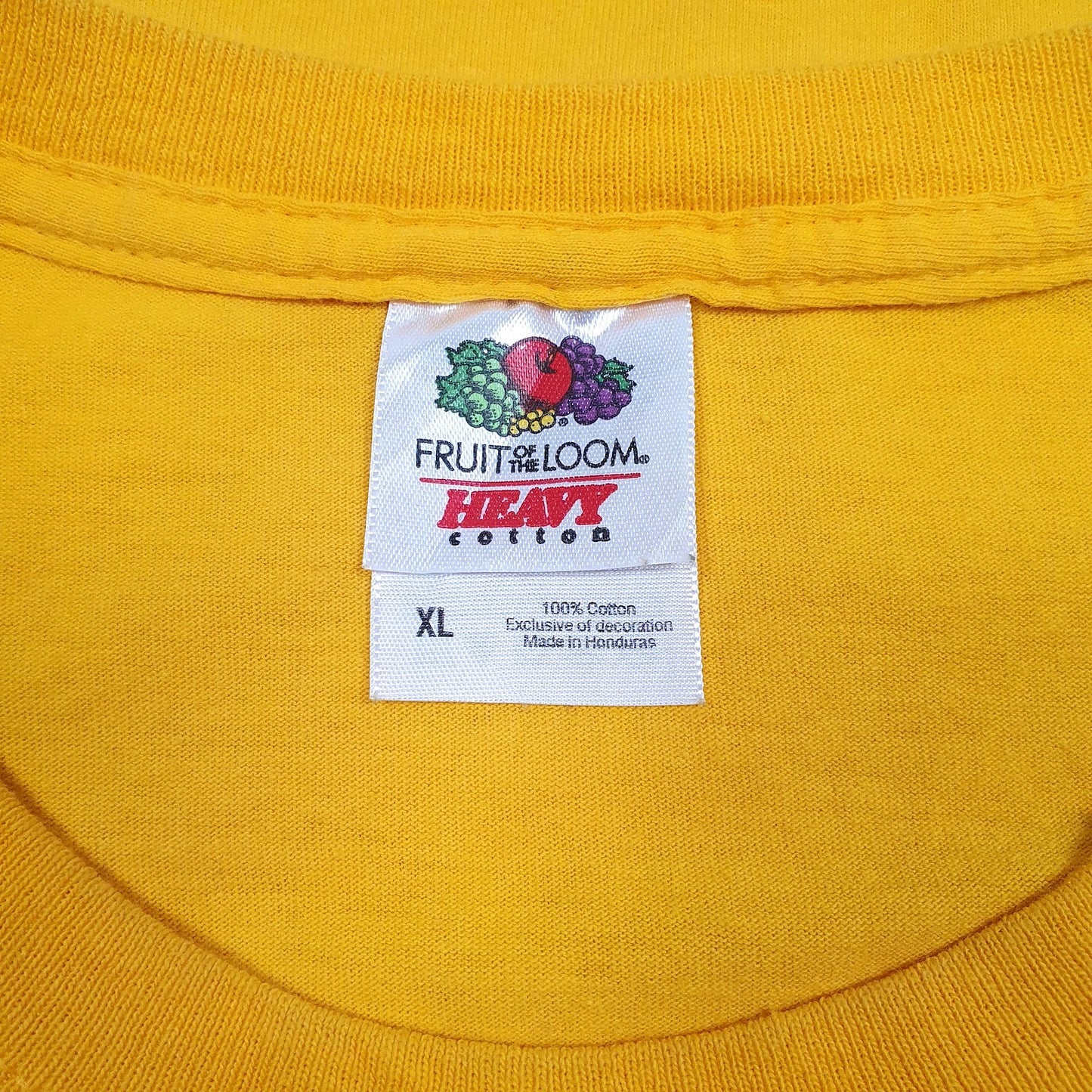 Mens Yellow Fruit Of The Loom Blue Collar Gold Swagger Pacers  T Shirt