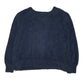 Womens Navy Discoat Fluffy V Neck Jumper