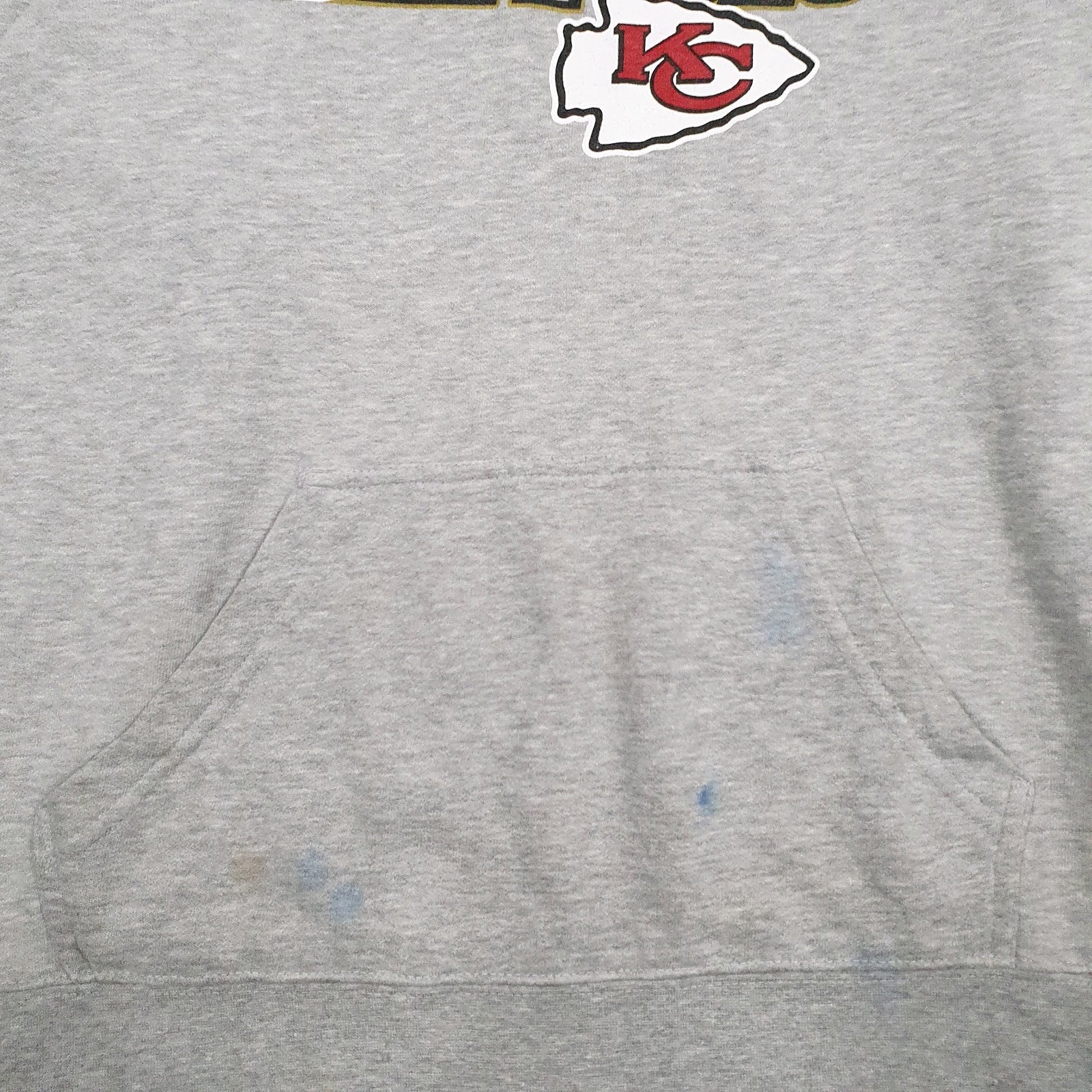 Mens Grey Fanatics NFL Kansas City Chiefs Superbowl Hoodie Jumper