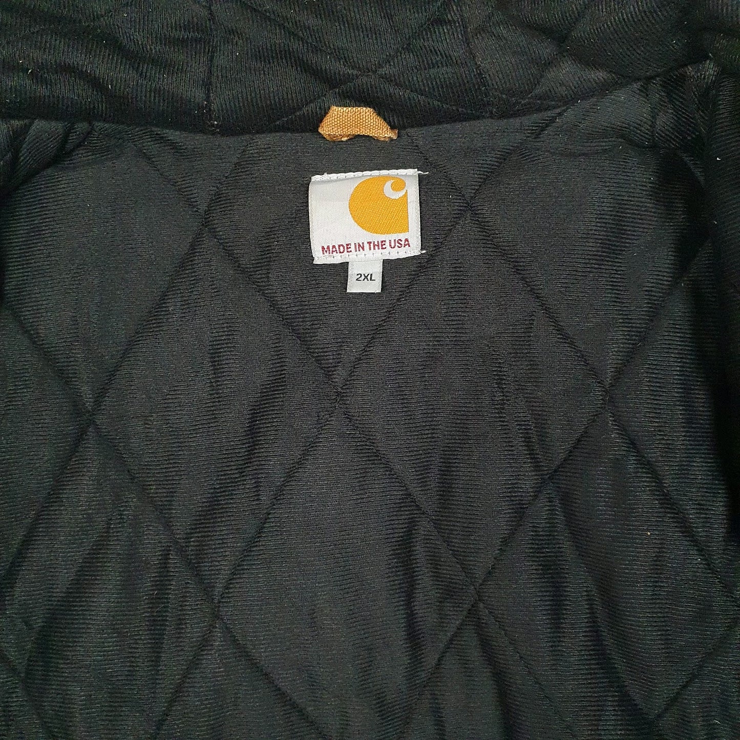 Mens Brown Carhartt Active Made in USA Full Zip Coat
