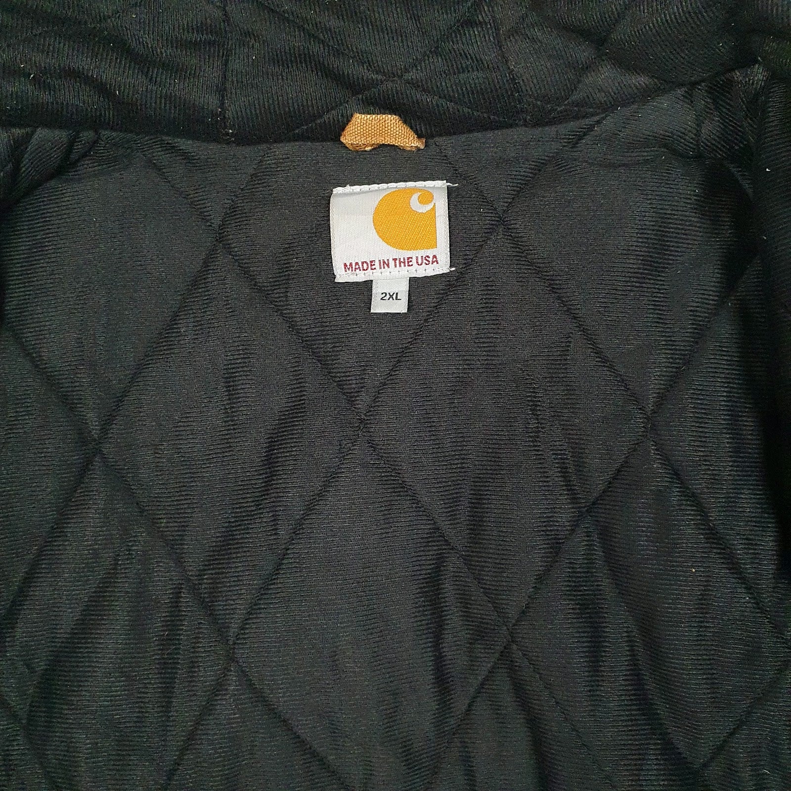 Mens Brown Carhartt Active Made in USA Full Zip Coat