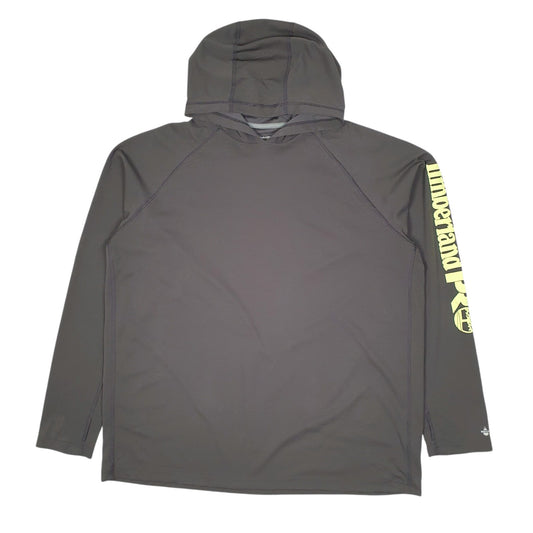 Mens Grey Timberland Pro Wick Work Thermal Hoodie Jumper