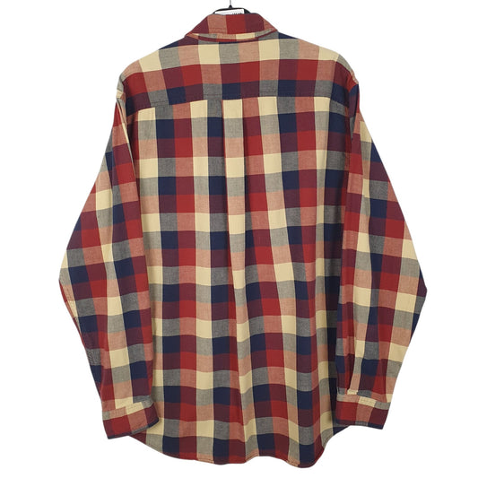 Mens Red L.L.Bean Flannel  Shirt