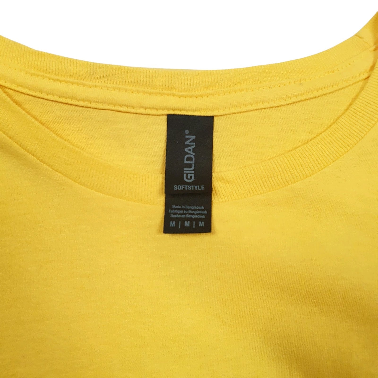 Mens Yellow Gildan Bronco Nation  T Shirt