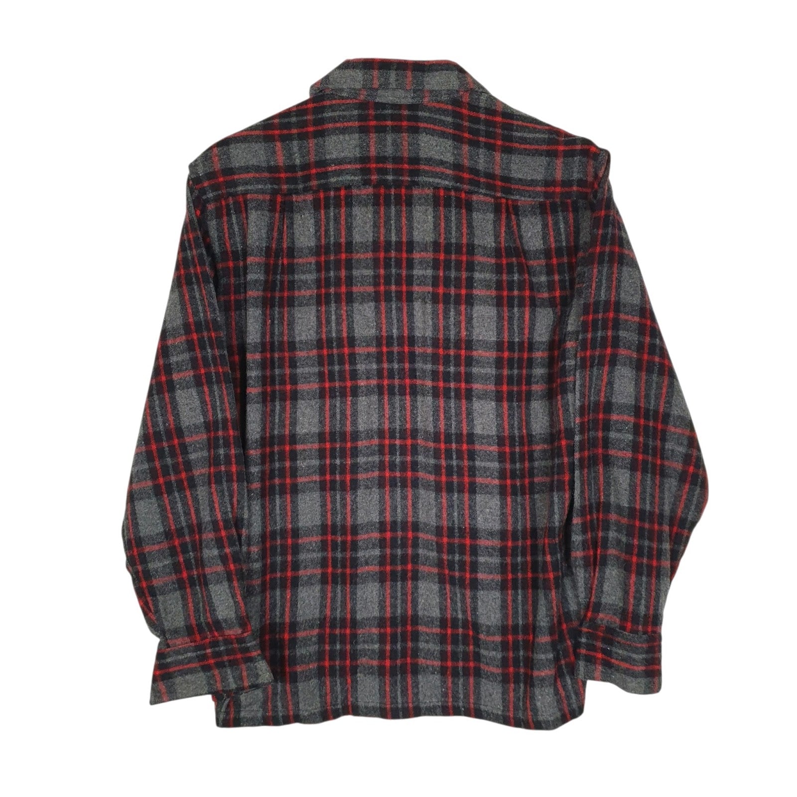 Mens Grey RDS Plaid Flannel  Shirt