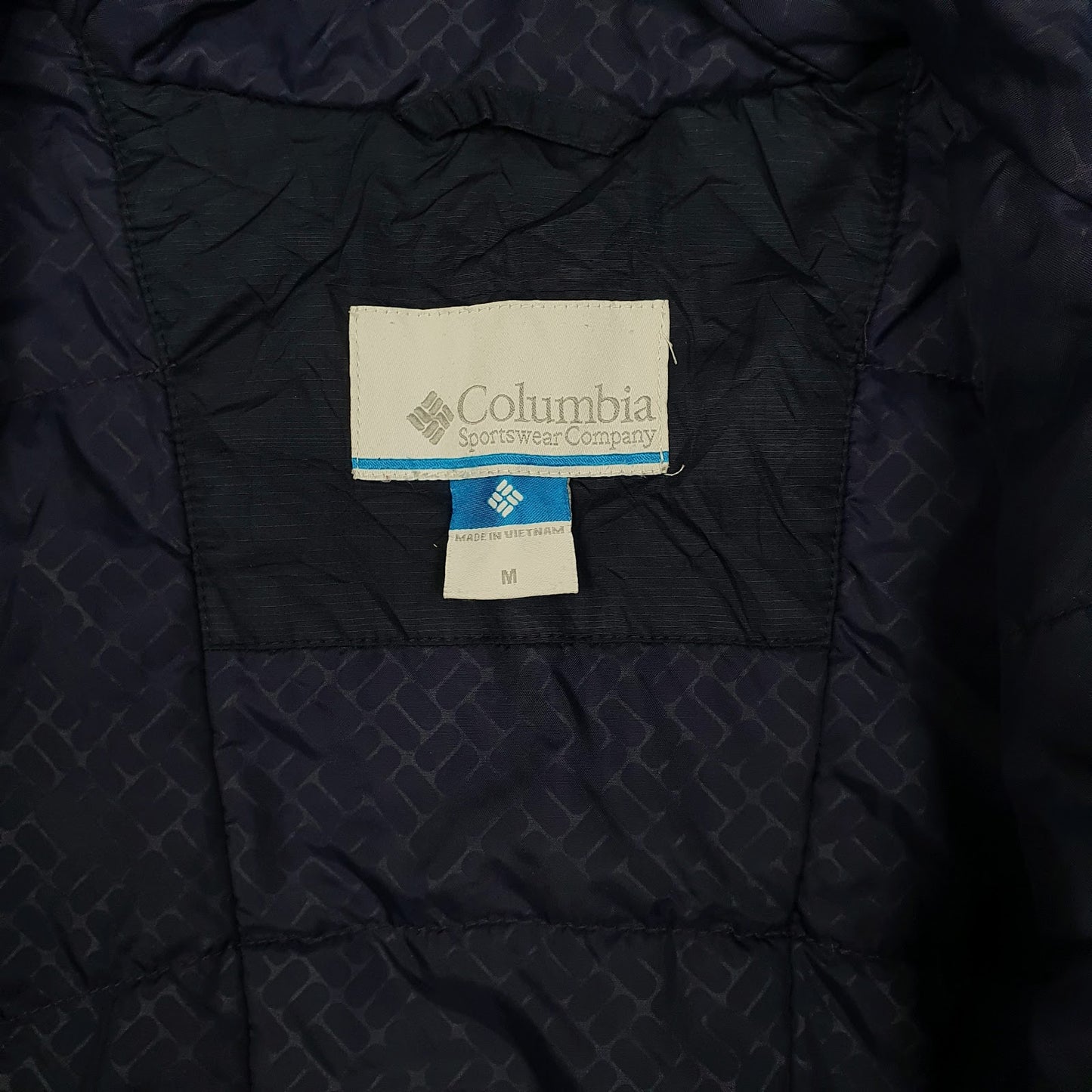 Womens Navy Columbia Sportswear Company Omni Shield Padded Crewneck Coat