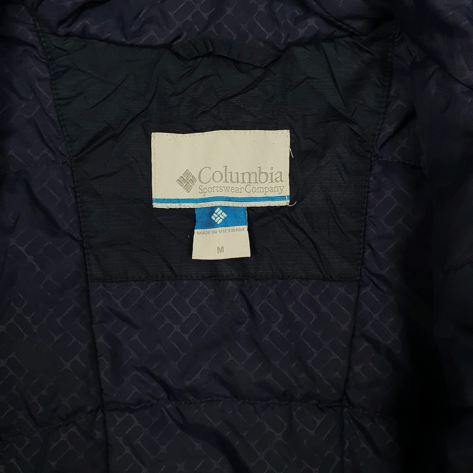 Womens Navy Columbia Sportswear Company Omni Shield Padded Crewneck Coat