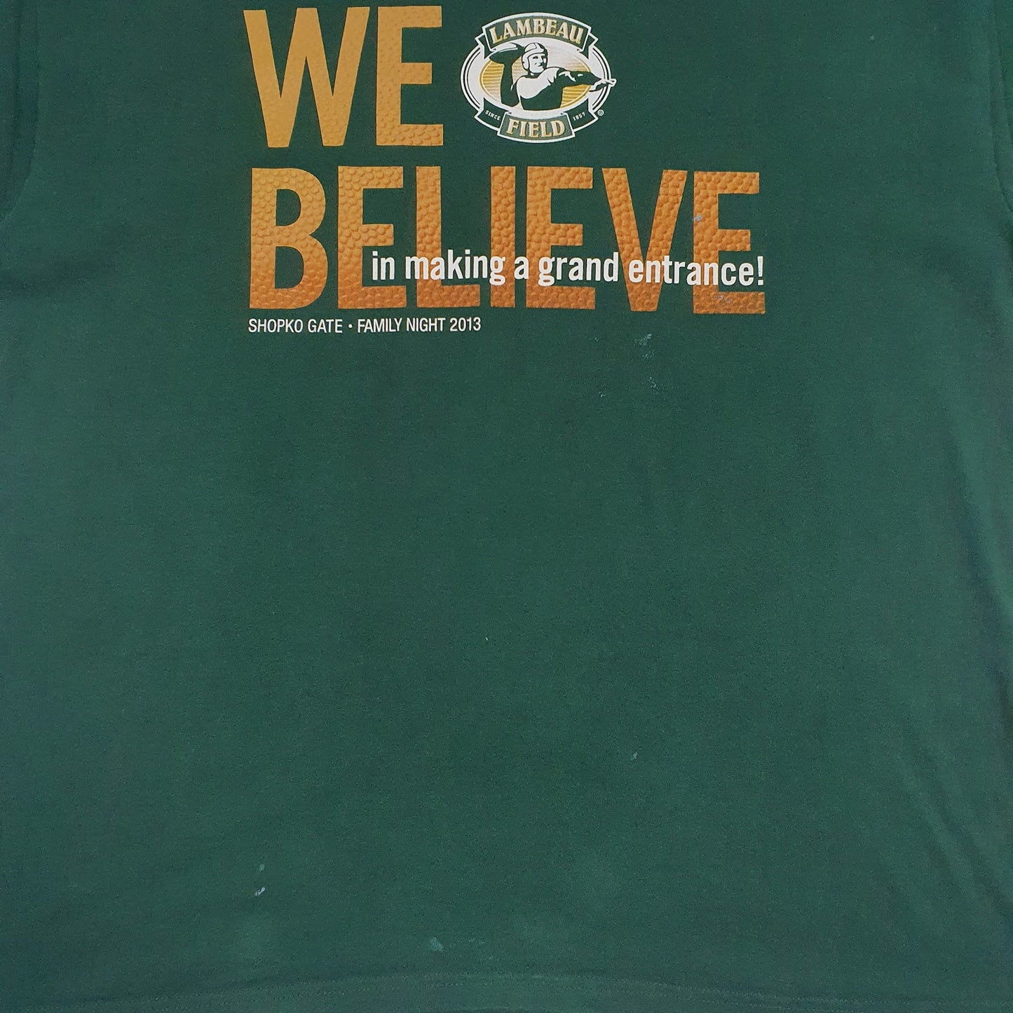 Mens Green Jerzees   T Shirt