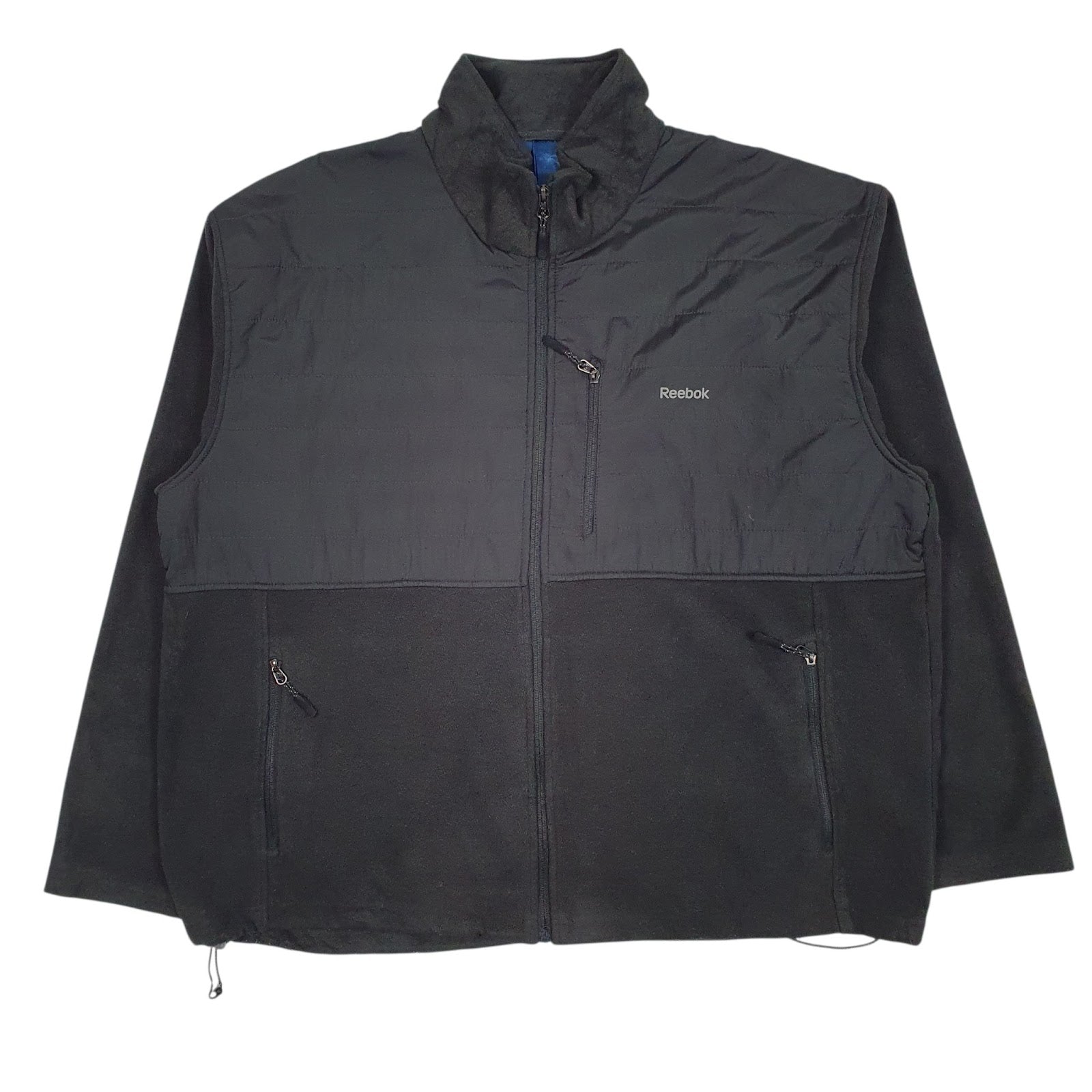 Mens Black Reebok  Full Zip Jumper