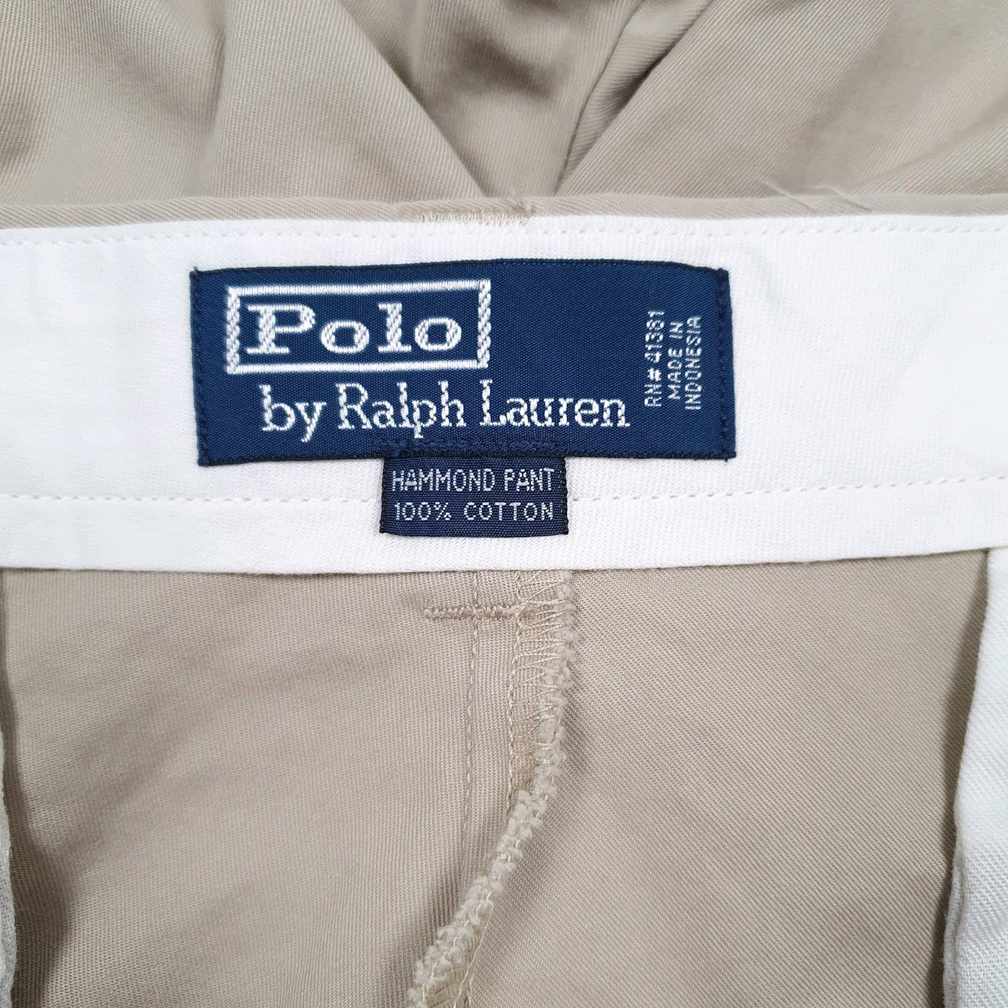 Mens Brown Polo Ralph Lauren Hammond Pant Pleated  Trousers