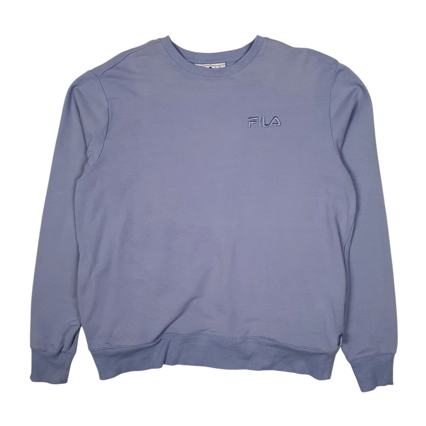 Womens Blue Fila  Crewneck Jumper
