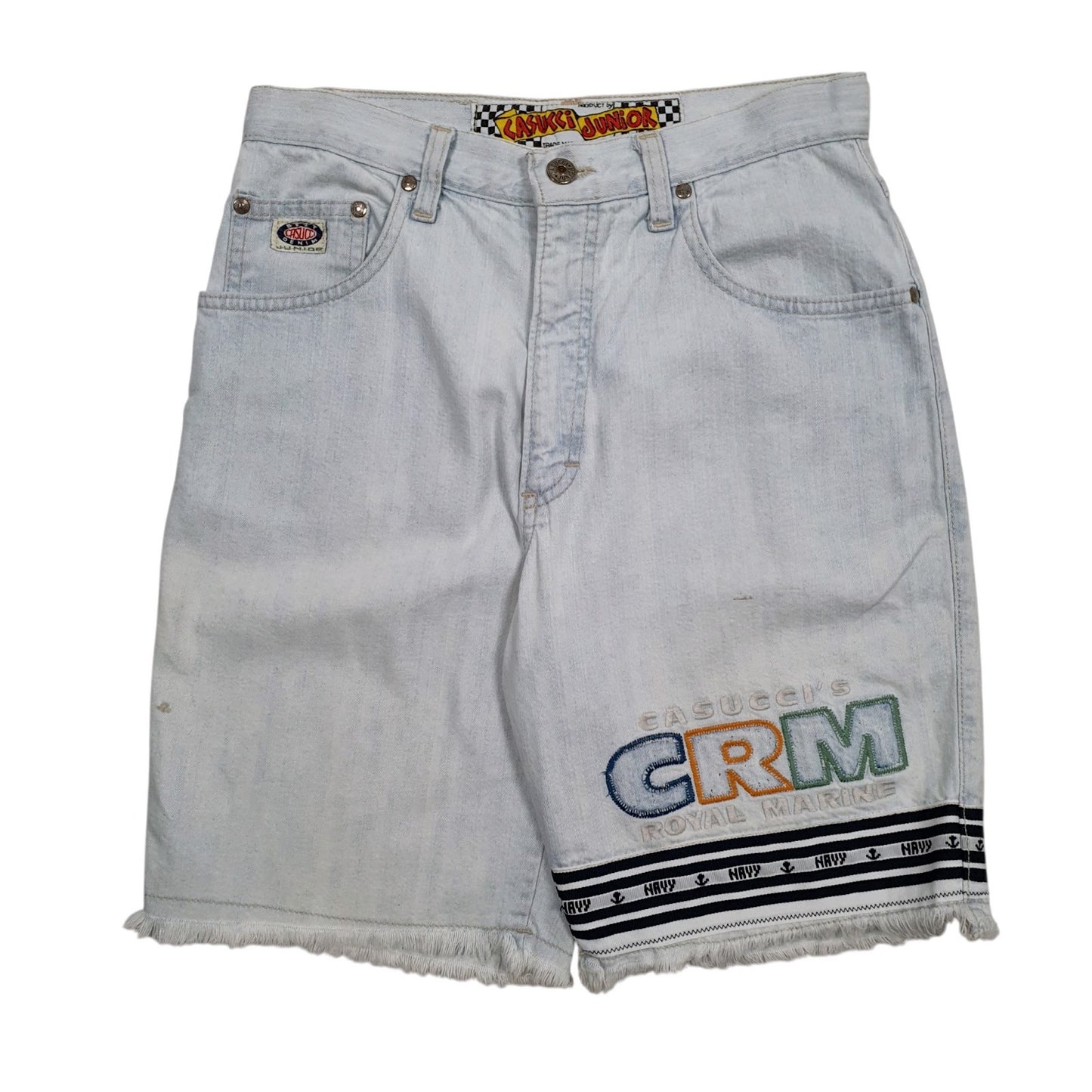 Mens Blue Casucci Junior  Denim Shorts
