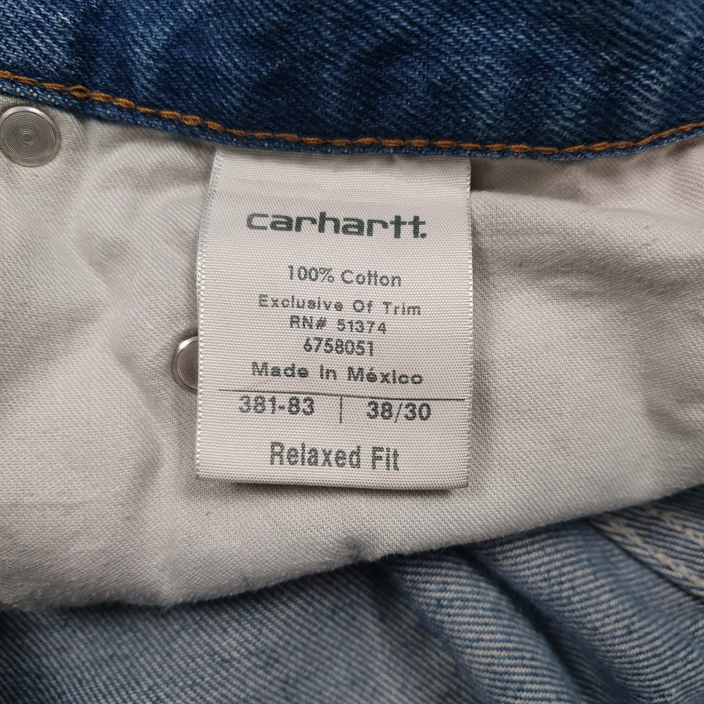 Mens Blue Carhartt Workwear  Jeans