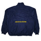 Mens Navy Nike Team Michigan Vintage 90s Hoodie Coat