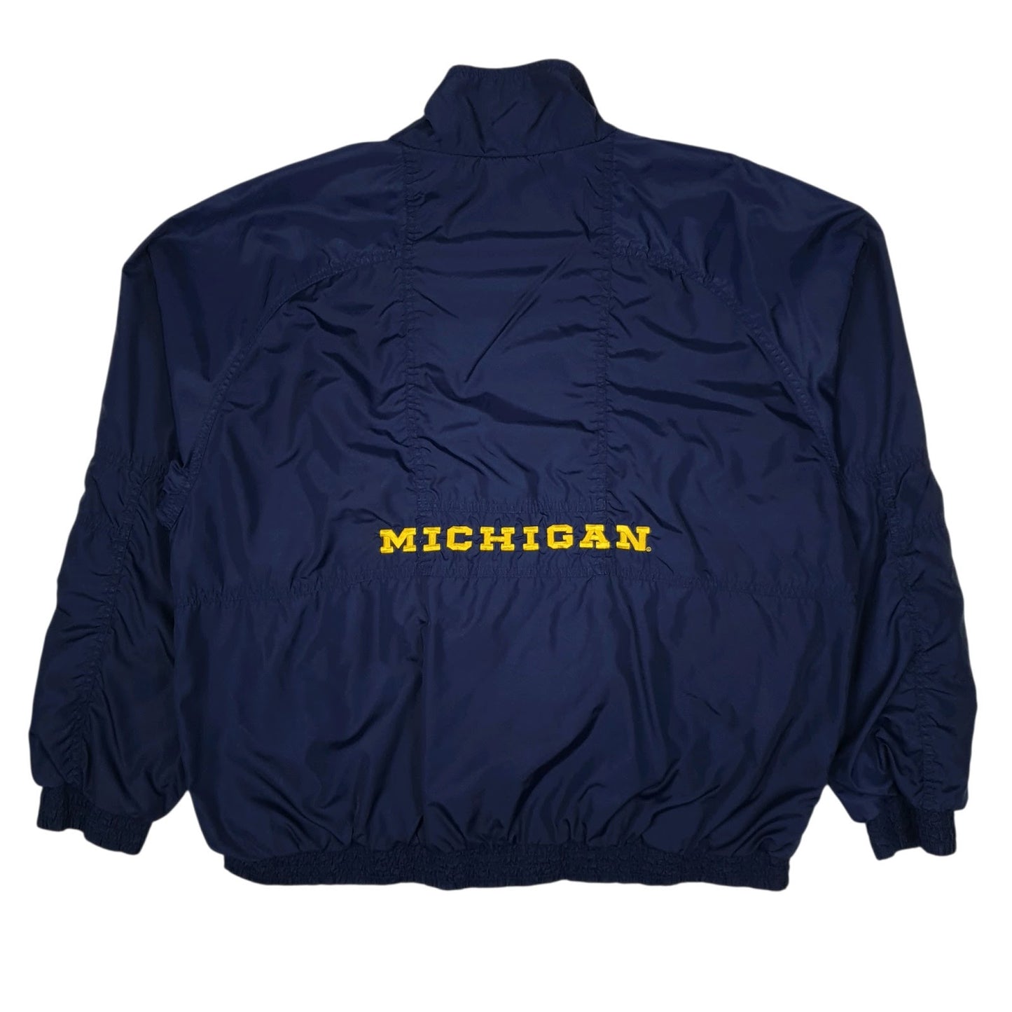 Mens Navy Nike Team Michigan Vintage 90s Hoodie Coat