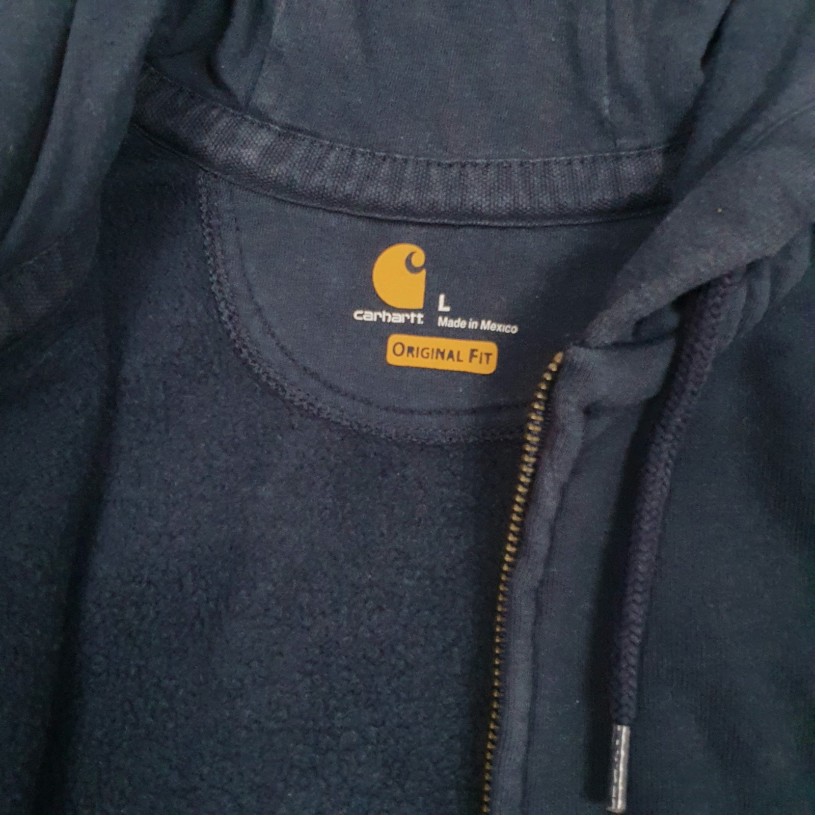 Mens Navy Carhartt  Full Zip Jumper