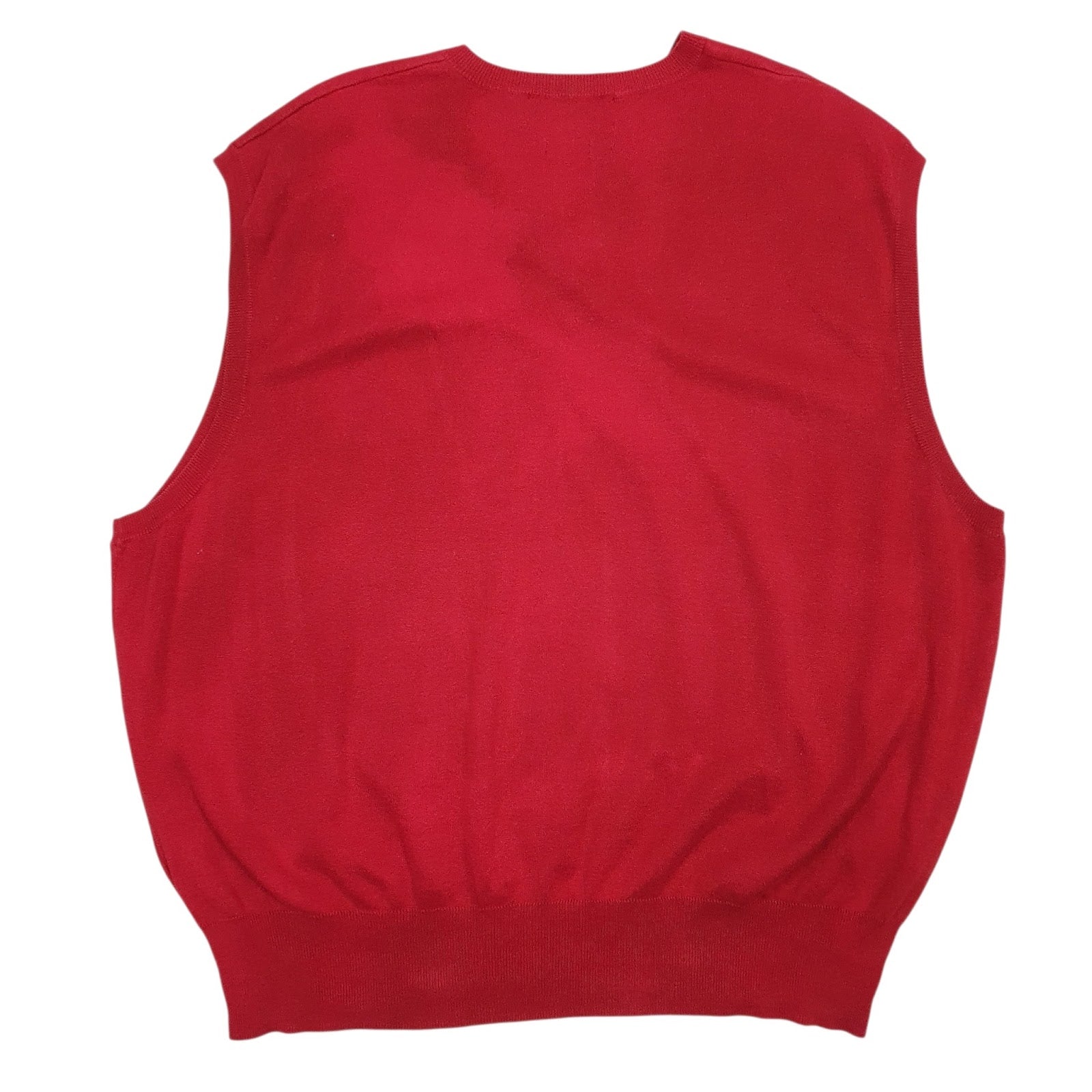Mens Red Polo Ralph Lauren Golf Vest Jumper