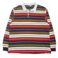 Mens Red J Crew Rugby Long Sleeve Polo Shirt