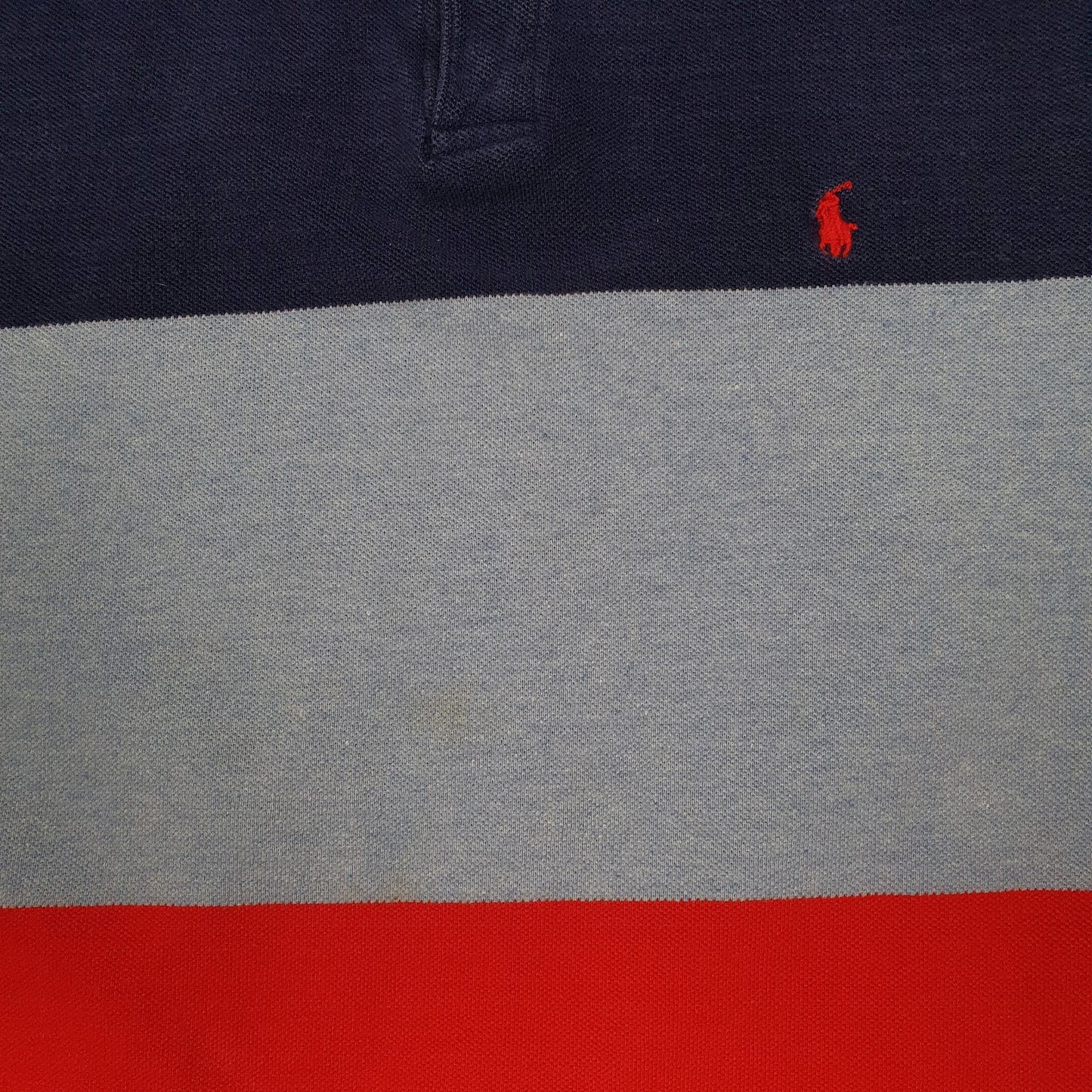 Mens Blue Polo Ralph Lauren Vintage 90s Made In USA  Polo Shirt