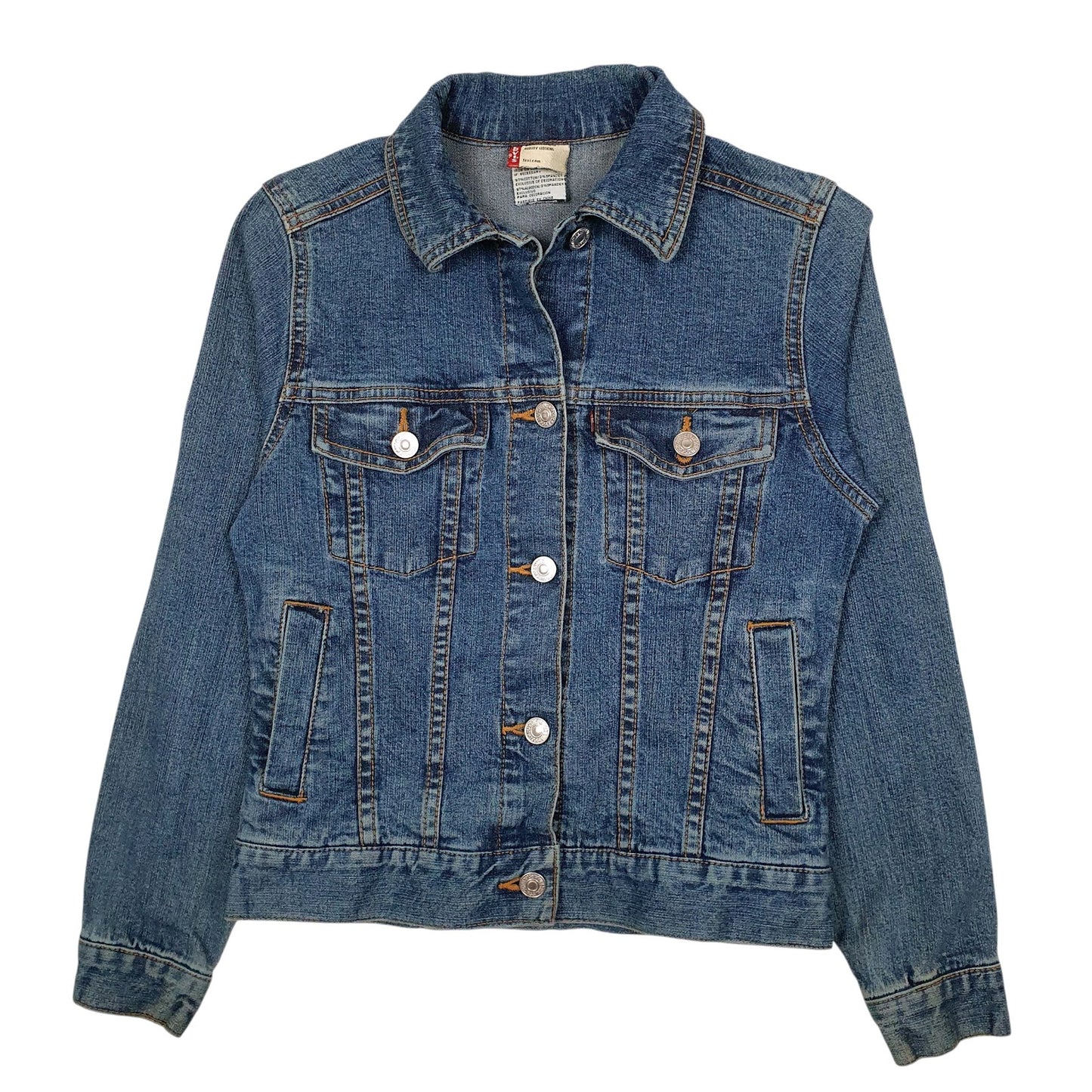 Womens Blue Levis Type 3 Trucker  Coat