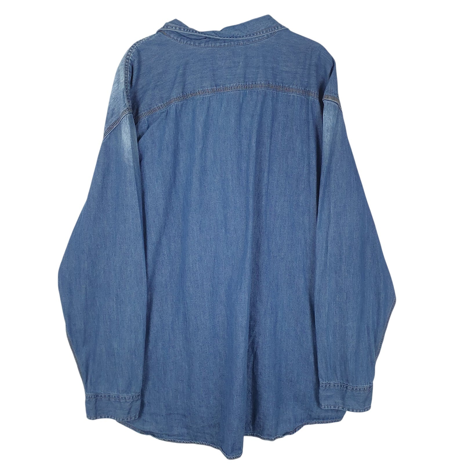 Mens Blue L.L.Bean Denim  Shirt