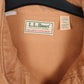 Mens Orange L.L.Bean Chamois Vintage 90s Made In USA  Shirt