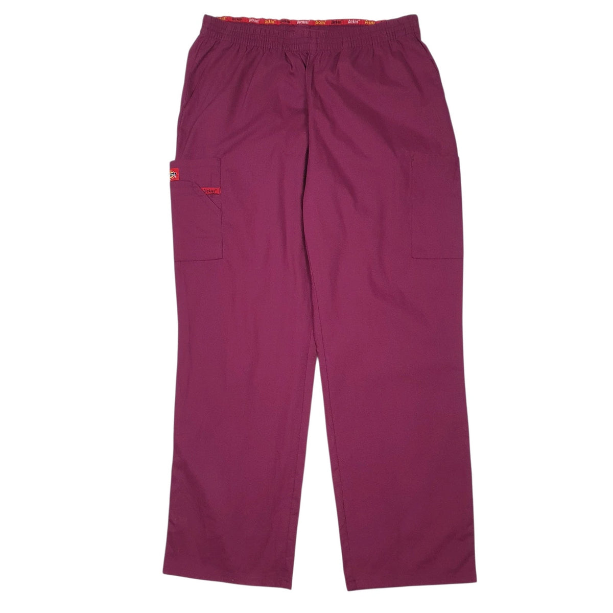 Womens Burgundy Dickies Vintage Cargo Jogger Trousers