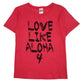 Womens Pink Aiko Love Like Aloha Short Sleeve T Shirt
