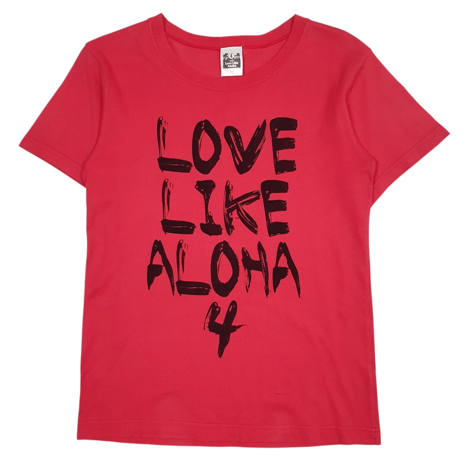 Womens Pink Aiko Love Like Aloha Short Sleeve T Shirt
