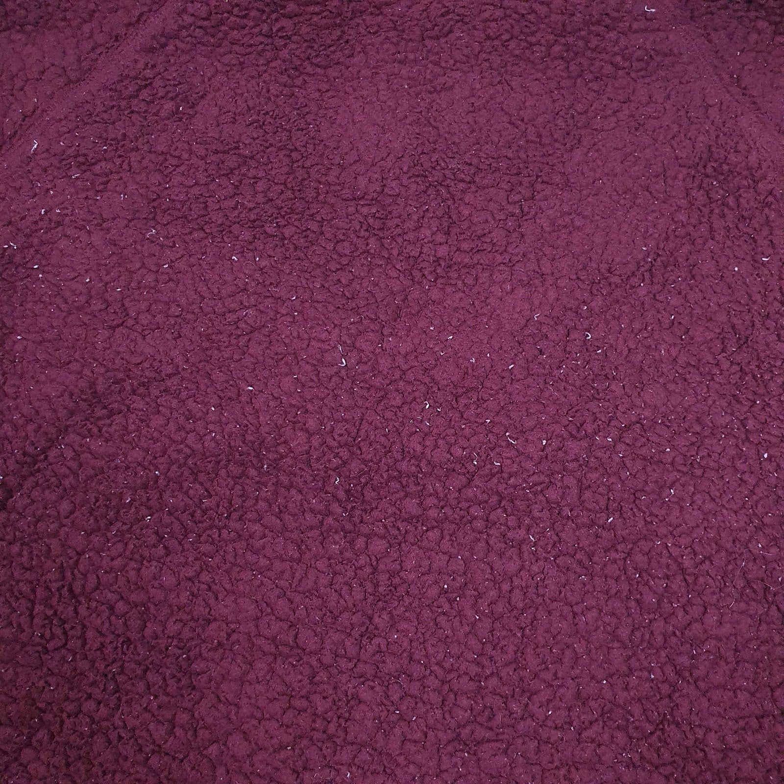 Mens Burgundy Champion Sherpa Retro Pile Full Zip Jumper