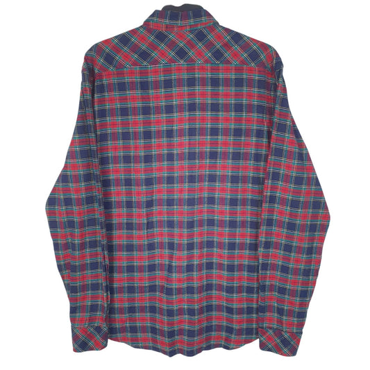 Mens Navy D&H Flannel  Shirt