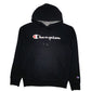 Mens Black Champion  Hoodie Jumper
