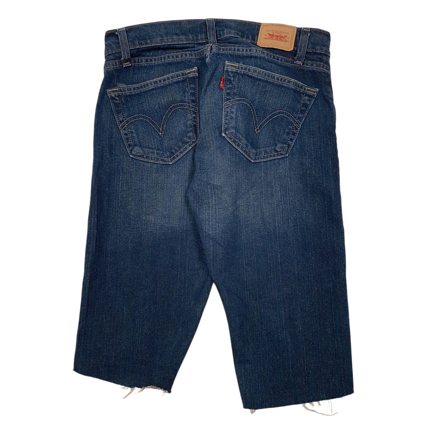 Womens Blue Levis 504  Shorts