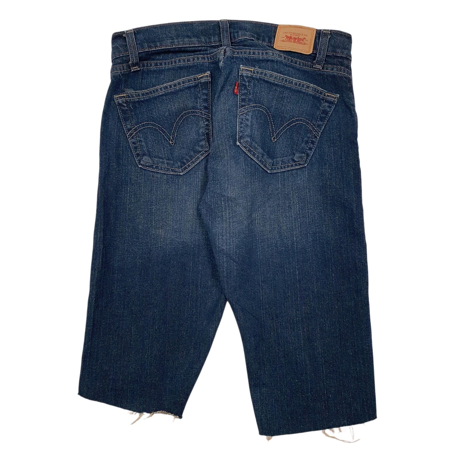 Womens Blue Levis 504  Shorts