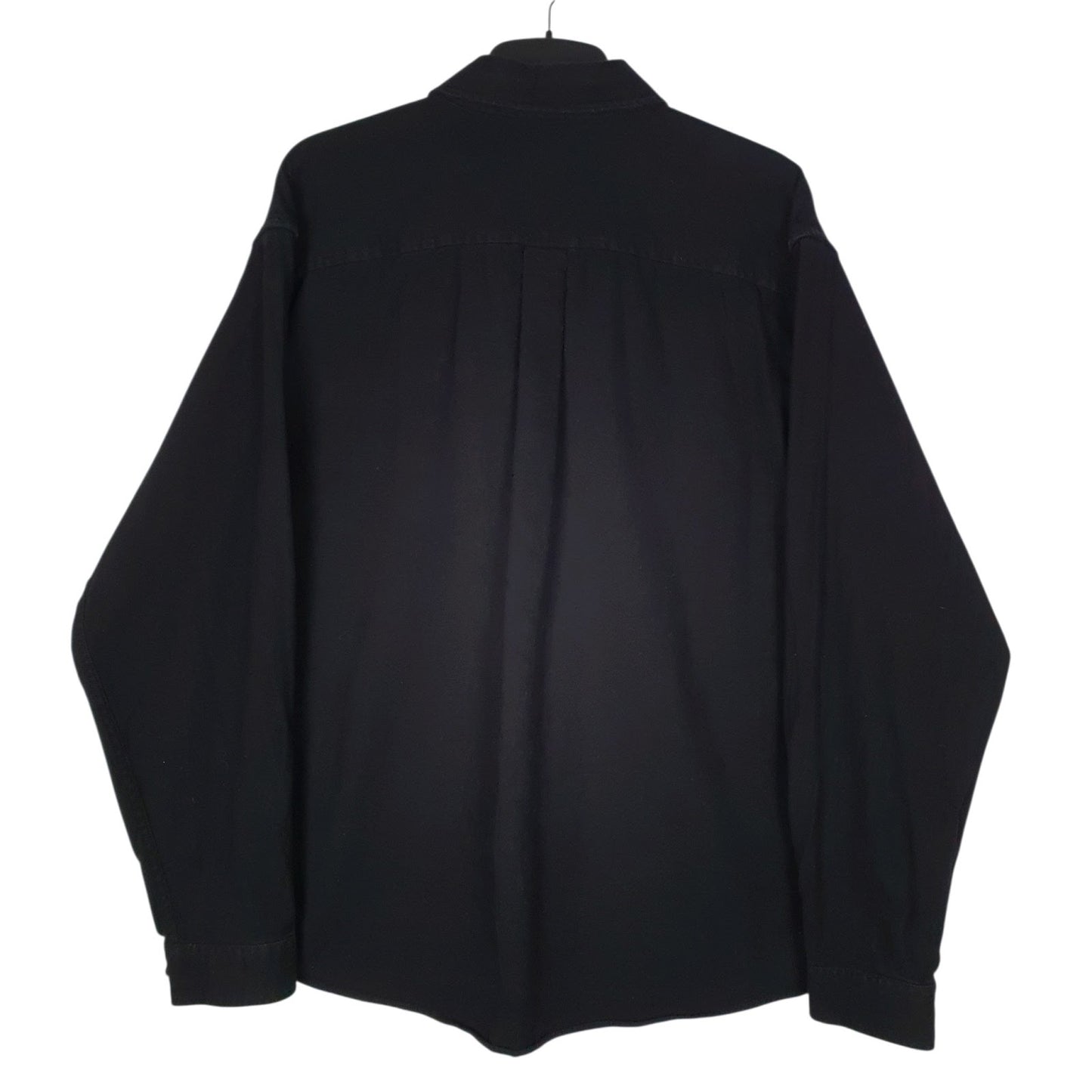 Mens Black Eddie Bauer Chamois  Shirt