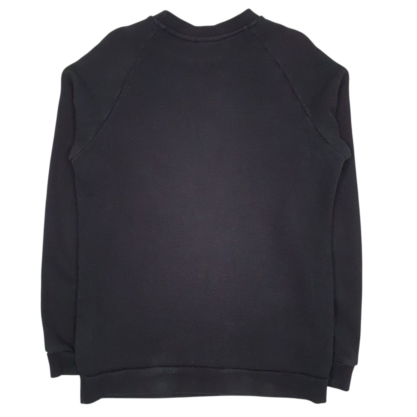 Mens Black Adidas Spellout Crewneck Jumper