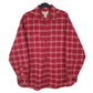 Mens Red L.L.Bean Chamois Long Sleeve Shirt