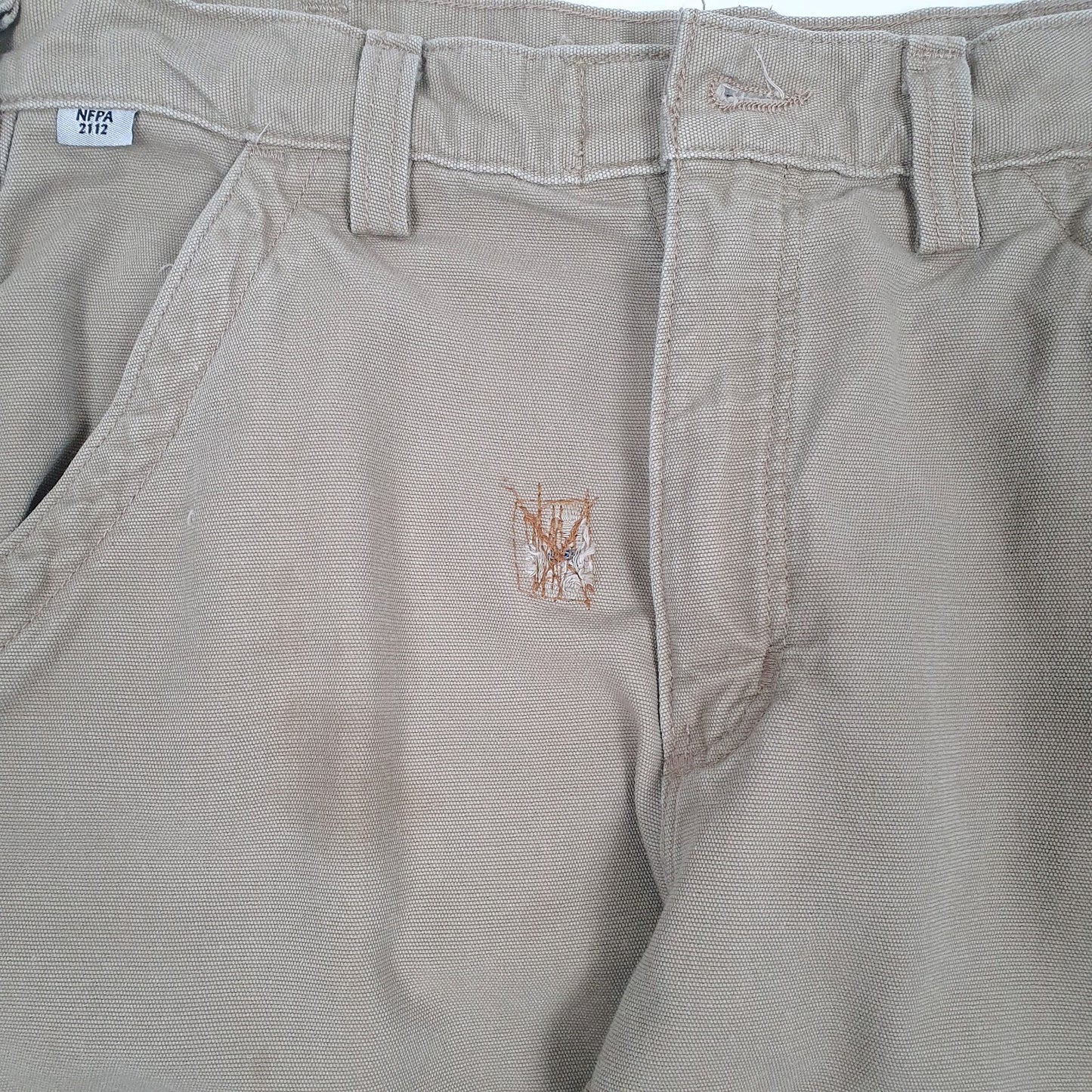 Mens Beige Carhartt FRB240 Flame Retardent  Trousers