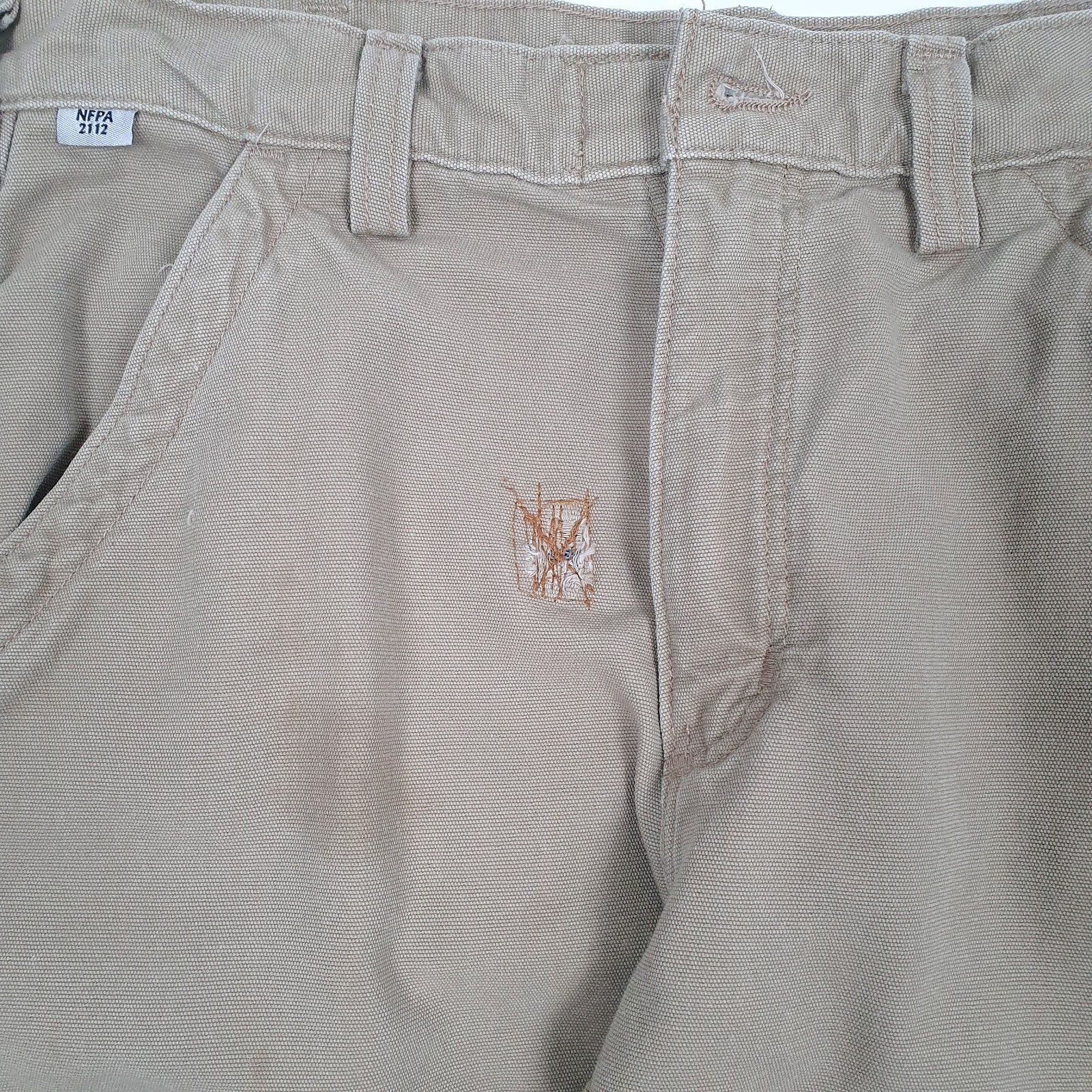 Mens Beige Carhartt FRB240 Flame Retardent  Trousers