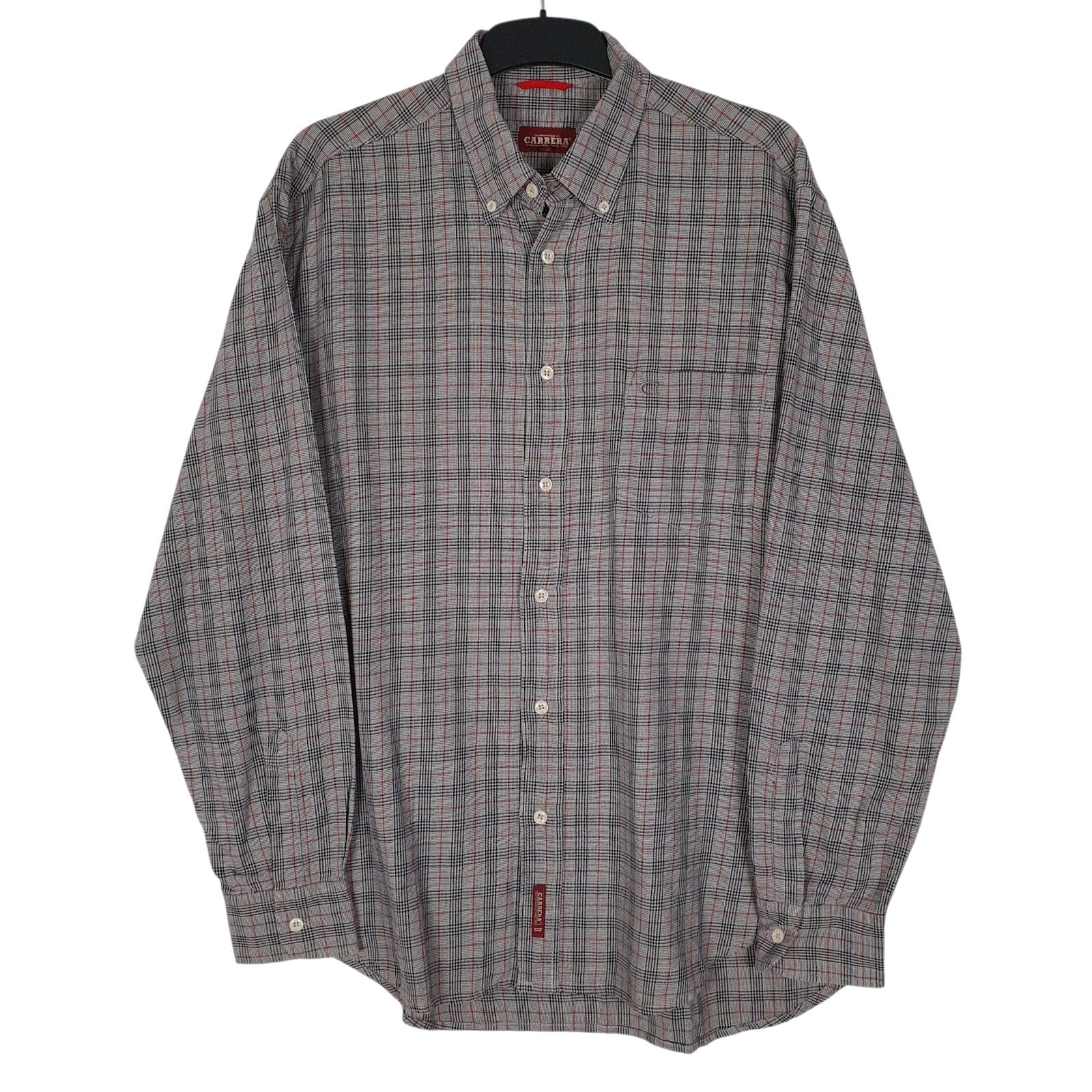 Mens Grey Carrera  Long Sleeve Shirt