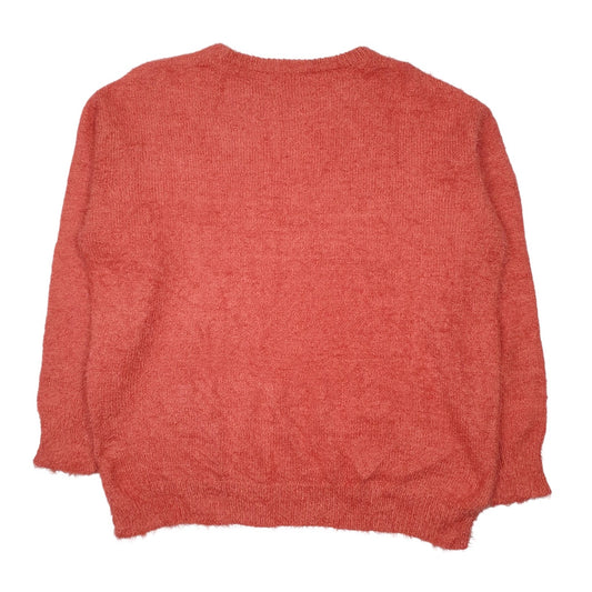 Womens Pink Iedit Fluffy Crewneck Jumper