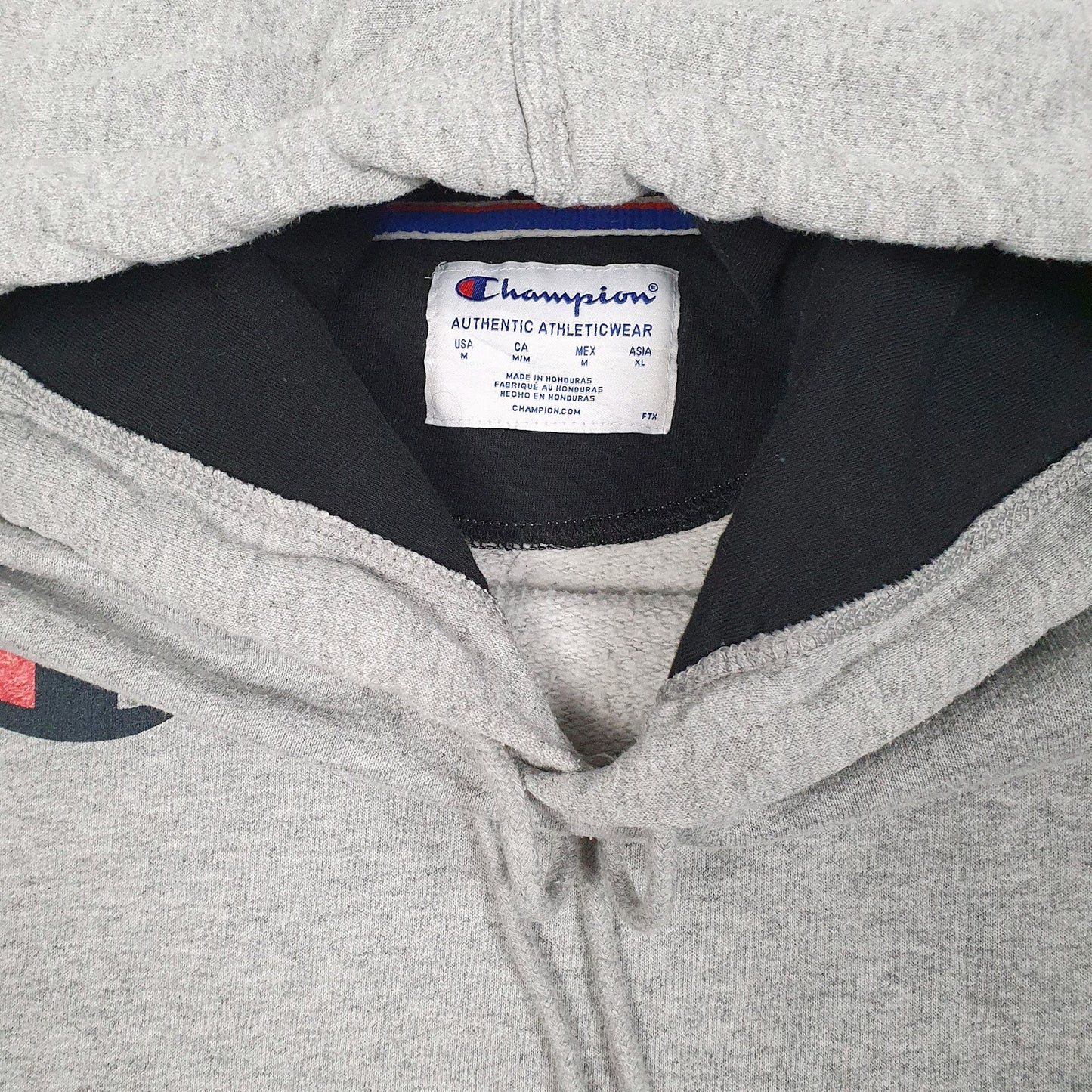 Mens Grey Champion  Hoodie Jumper
