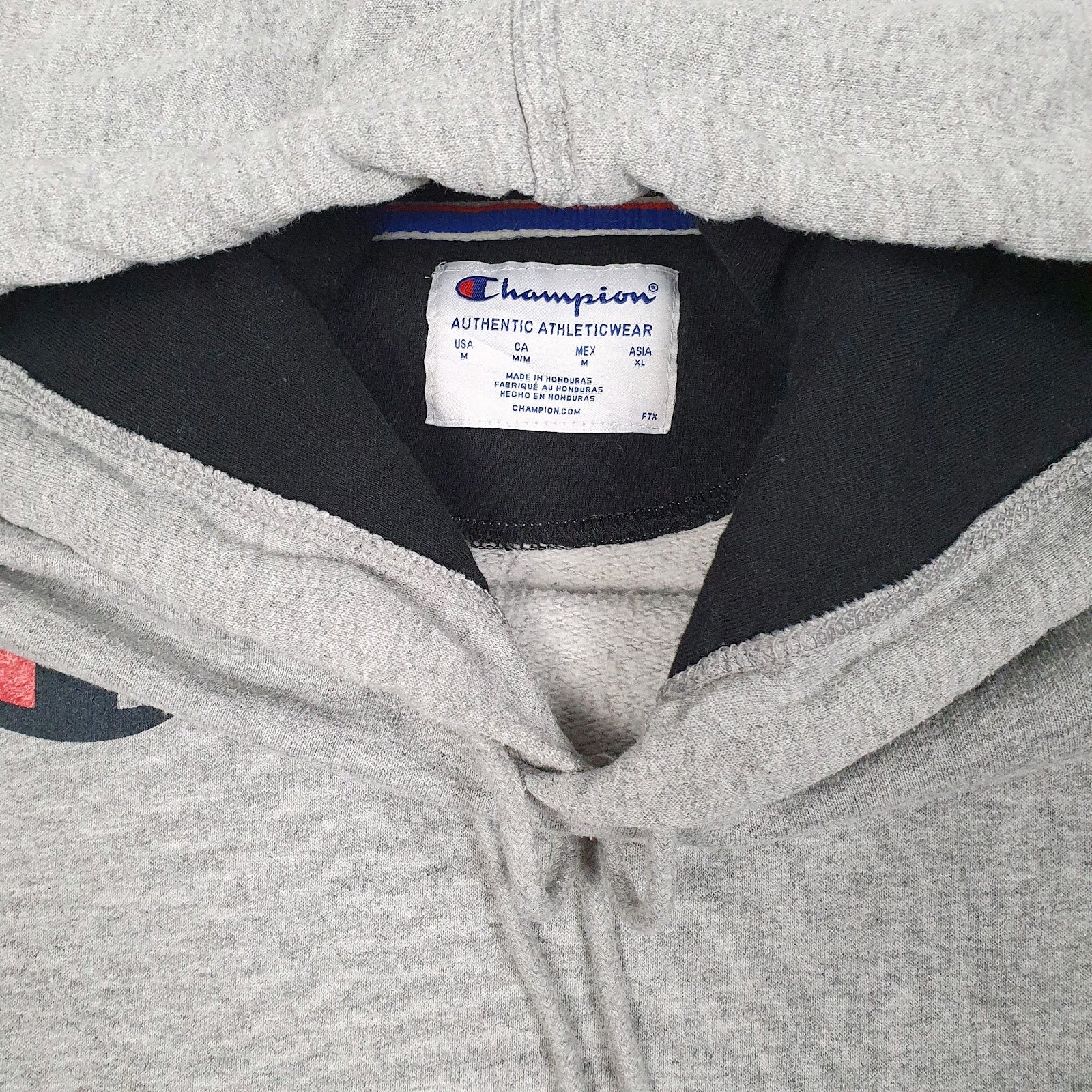Mens Grey Champion  Hoodie Jumper