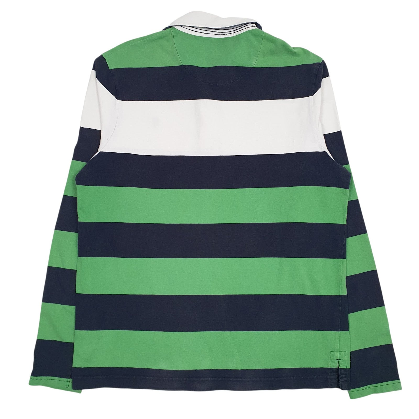 Mens Green M&S Rugby Blue Harbour  Polo Shirt