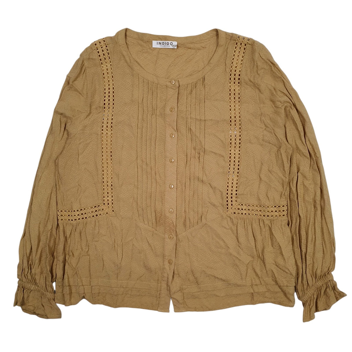 Womens Yellow M&S Shirt Long Sleeve T Shirt