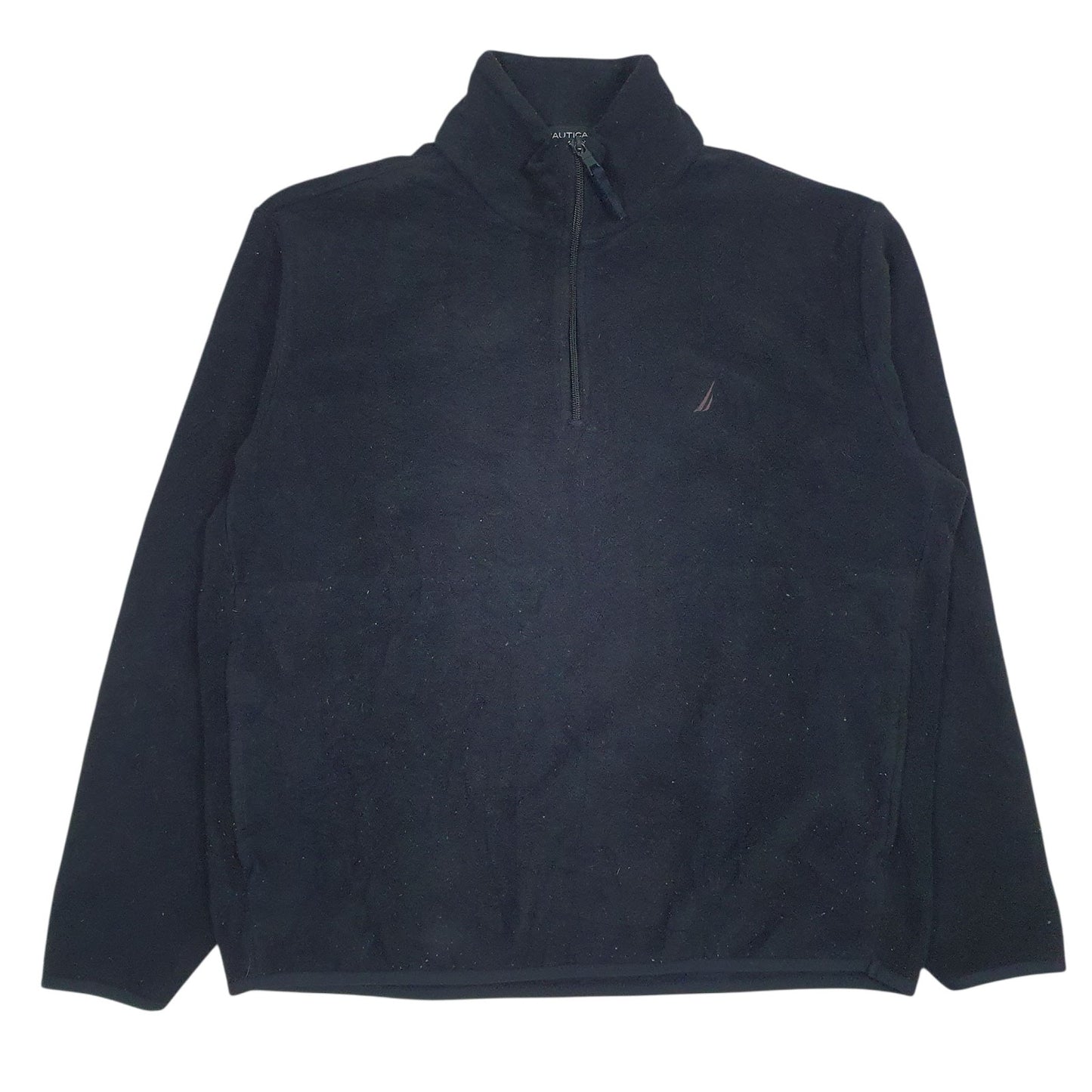 Mens Black Nautica  Quarter Zip Jumper