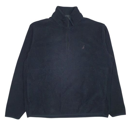 Mens Black Nautica  Quarter Zip Jumper